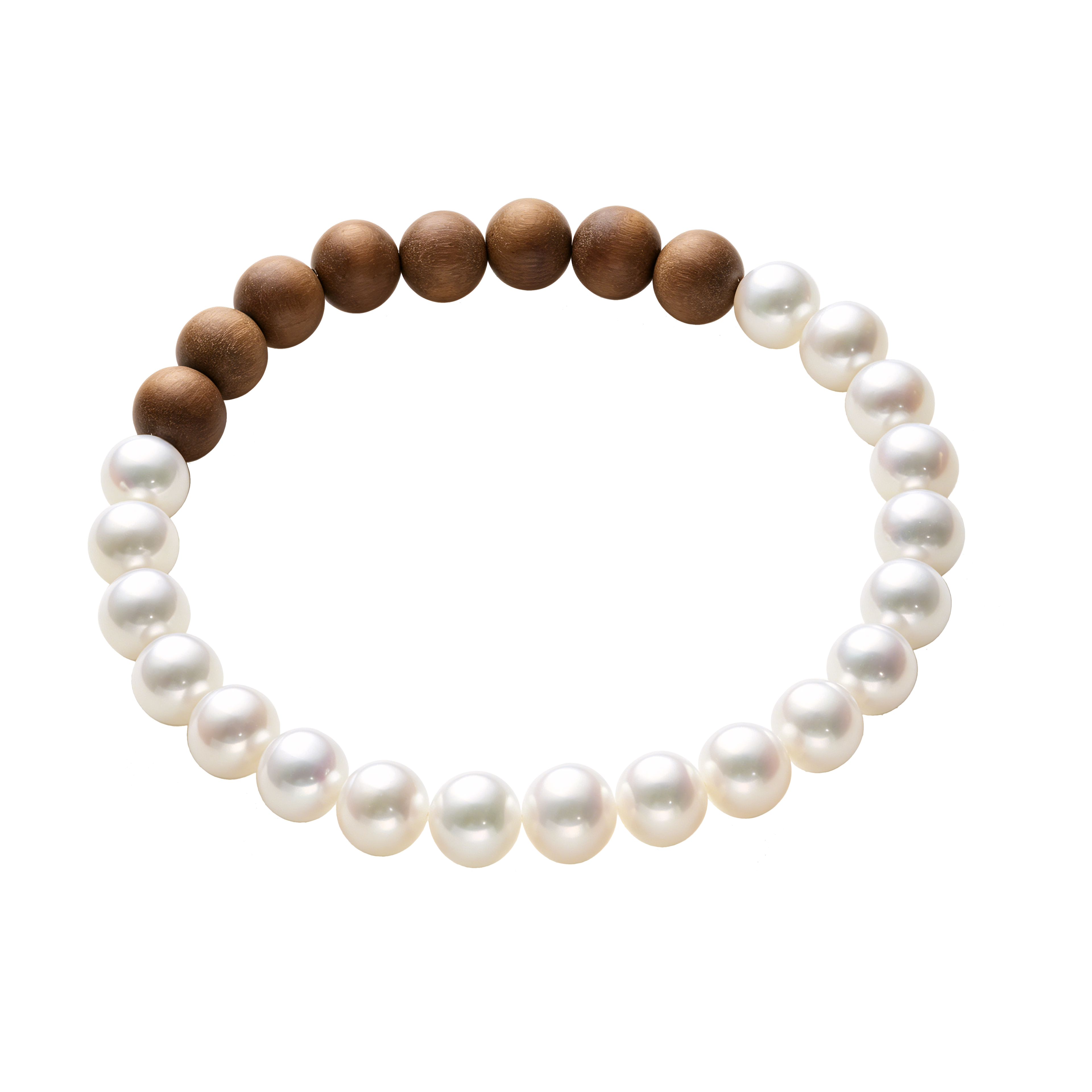 Yin and Yang | Pearl & Sandalwood Bracelet | Pure and Natural Fragrance