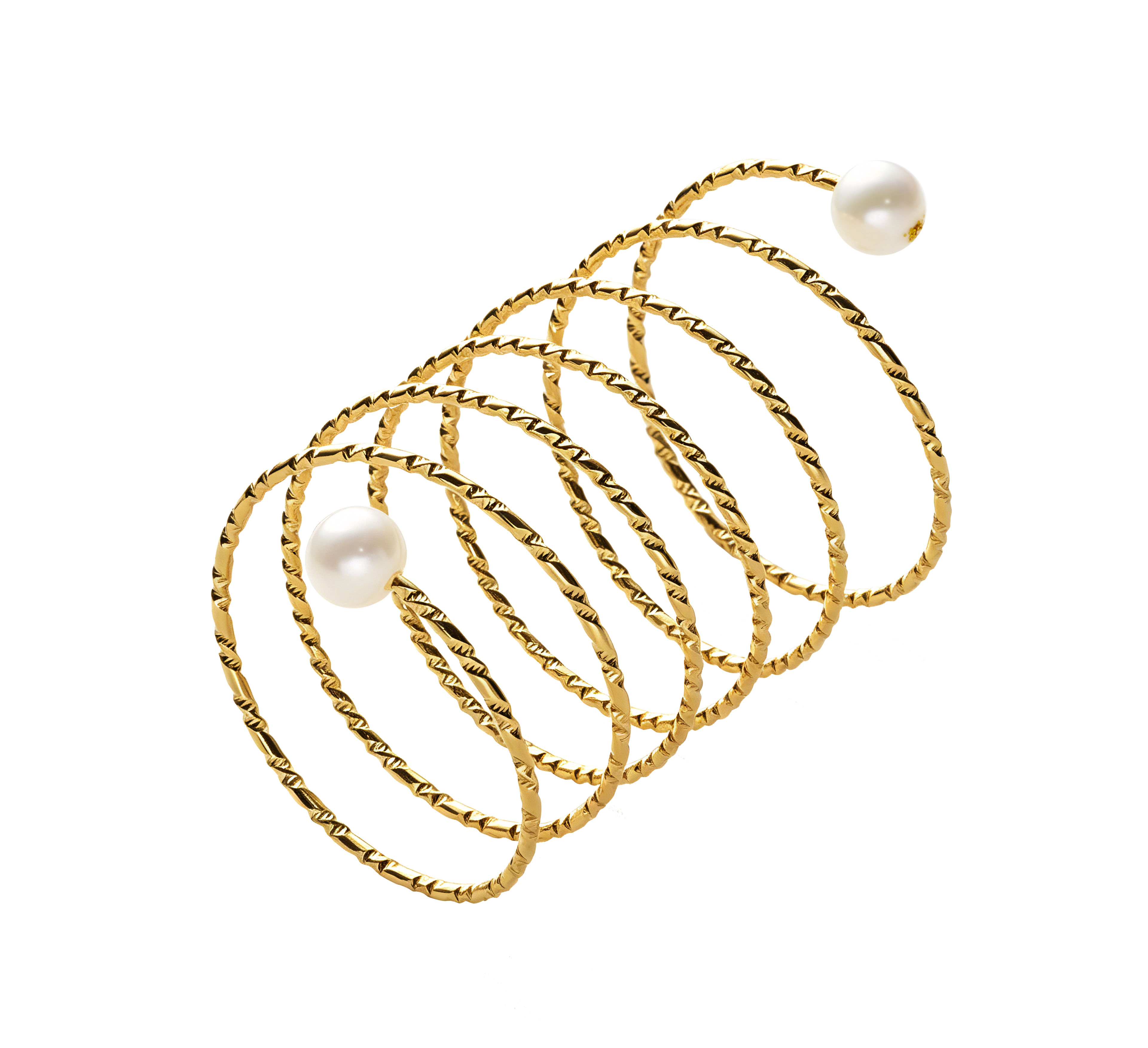Shēng ｜ Pearl Spiral Ring